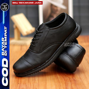 Pensy Sepatu Formal Pria Hitam Kulit Pantofel Kerja Casual