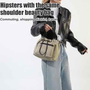 Womens body Bag Multi Pocket Nylon Satchel