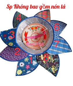 Bao Nón Lá Cách Nhiệt 2 Lớp  Vải Dù Chống Nắng Chống Mưa Khi Làm Việc Ngoài Trời (đường kính 60cm)