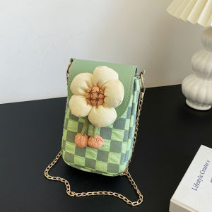 IELGY phong cách phương Tây Hoa túi nhỏ nữ thời trang Một Vai Messenger Túi điện thoại di động