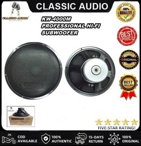 CLASSIC AUDIO KW-4000M "15"PROFESSIONAL HI-FI SUB WOOFER (ORIGINAL)
