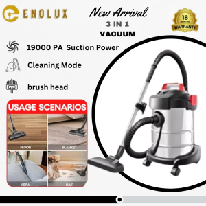 ENOLUX 3 in 1 Vacuum Cleaner 19000PA Suction Wet & Dry Use Perfect for Floor Sofa & Pet Hair 18 Months Warranty