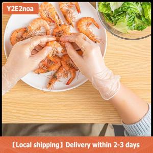【Local shipping】 60 cái hộp Cao Su Miễn Phí Găng Tay TPE Găng Tay Dùng Một Lần Trong Suốt Không Trượt Axit Làm Việc An Toàn Thực Phẩm Cấp Hộ Gia Đình Làm Sạch Găng Tay