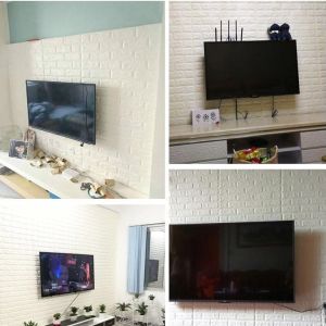 GALAXYMALL COD Wallpaper Dinding Foam 3D Motif Batu Bata / Kayu Gradient / Kayu / Bunga walpaper Foam 50gr U96