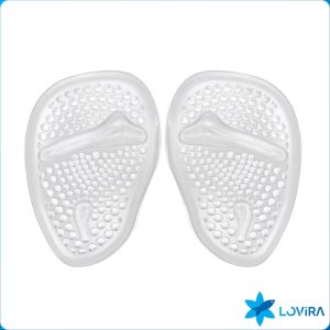 LoviRa Reusable Women Clear Silicone High Heel Insoles Pad Foot Protection Anti Slip Shoe Insoles