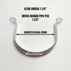 IPW KLEM OMEGA 1/2" 3/4" 1" 1 1 /4" 1 1/2" CLAMPS OMEGA GALVANIS