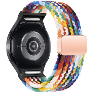 ZUZG No Gaps Braided Band For Samsung Galaxy Watch 7 6 5 4 44mm 40mm/5 pro magnetic bracelet Galaxy watch6 watch4 classic 47 43 strap
