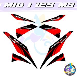 MIO i 125 M3 NEW SUPER HIGH DECK INDO DECALS - PREMIUM LAMINATED STICKER