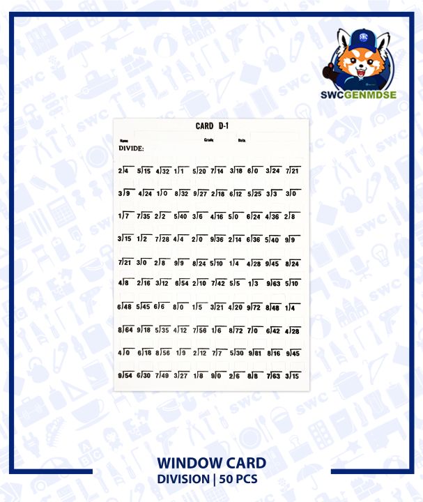 Window Cards Multip Window Cards | A-1, S-1, M-1, D-1 | 50 PCS | Lazada Philippines