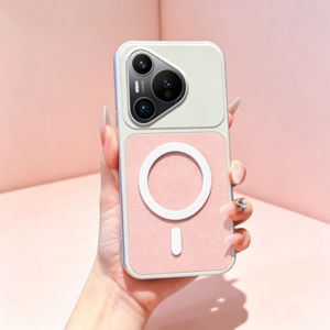 Case For Redmi 13 13C 14C 15 15C A5 Poco Turbo 3 5 Max C71 M6 4G Lychee Minimalist Lambskin Wireless Magnetic Phone Case