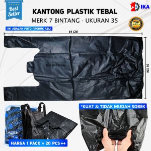 Kantong Plastik Kresek Hitam Tebal Murah Banget Ukuran 17 28 35