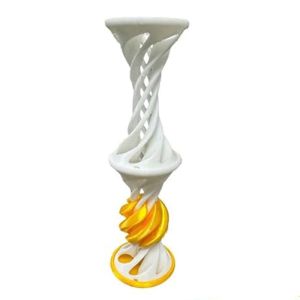 GLOWLITE Double Layer Impossible Pyramid Passthrough Three-dimensional Diversification Helical Tree Toy Novelty Interesting 3D Printing Spiral Home Decor