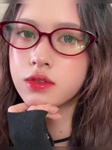 Korean Retro Anti Blue Light Cat Eye Glasses For Women Fashion Small Frame Anti Radiation Eyeglasse