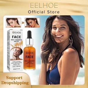 new EELHOE Self Tanning Drops Sunless Skin Tanning Oil Liquid Dark Self Tanner Water Serum for Face Body Fake Indoor Tan Lotion 30ml hot