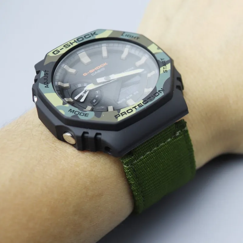 Ga 2100 Casio Cloth Band 16mm Watch Strap For Casio G-SHOCK GM-110