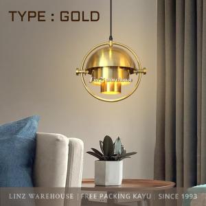 Lampu Gantung minimalis POST MODERN BLACK GOLD pendant lamp