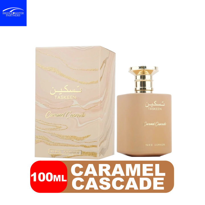 Eau De Parfum Paris Corner - Taskeen Caramel Cascade - 100 Ml - Hommes & Femmes - Spray - Made In India