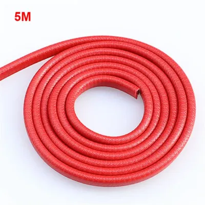 Car Door Protector Edge Scratch Strip Guard Trim Automobile Door Anti Collision Protection With Steel U Shape Edge Rubber Seal