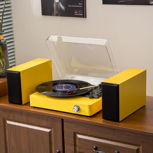 Middix Turntables Vinyl Record Player Gramophone Vintage Bluetooth Speaker With AUX and USB Interface