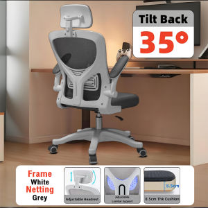 High-back Ergonomic Mesh Back Office 3D Headrest,full net breathable 135° adjustable with Adjustable Armrests & Lumbar Support | Multi-Scenario Chair/ Computer Chair/ Desk Chair/ Study Chair