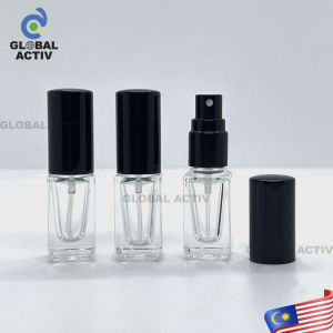 [10pcs] 3ml (GA97) Exclusive Square Travel Size Perfume Spray Refillable Bottle / Botol Kaca Minyak Wangi 便携高端香水分装空瓶