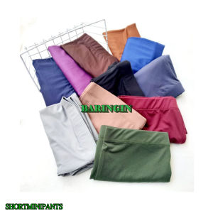 Set 5 Pcs Legging Spandeks Pinggang Tinggi Motif Polos Warna-Warni