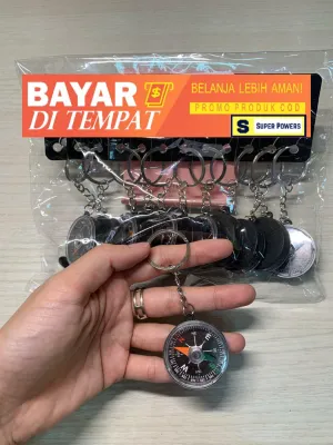 Kompas / Penunjuk Arah Mata Angin Kompas Gantungan Kunci Camping Hiking Gantungan Kunci