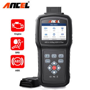 Ancel AD610 Plus OBD2 Automotive Scanner Check Engine ABS SRS 3 Systems with SRS SAS Reset ABS Bleeding for all universal Cars Code Reader EOBD ODB2 Car Diagnostic Tool