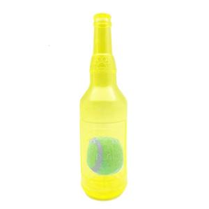 Pet Teething Toy Simulations Wine Bottle Shape Chew Toy with Tennis Toy Gift Discourage Destructive Behavior Dog