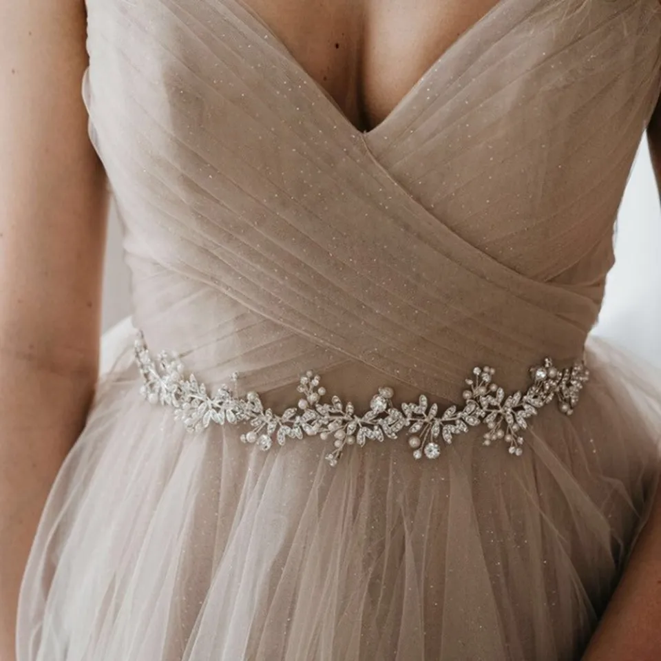 rhinestone belts for bridesmaid dresses