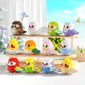 Cute Bird Series Assembled Ornaments Gift Building Blocks Kits There are 12 styles to choose from Education STEM Toys，toys for kids 6 8 9 10 12 16 Years Old