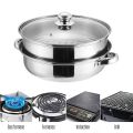 Stainless Steel Food Steamer Cooking Pot 28cm 2 Layer / 3 Layer Steamer Pot. 