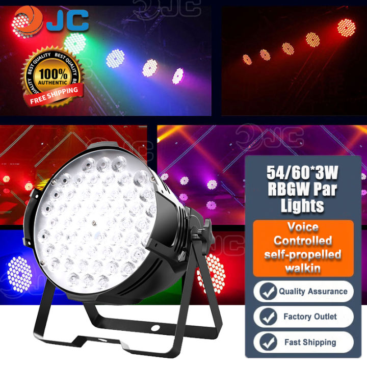 JC Lamp Beads 54/60*3W LED Par Light RGB Stage Lights No DMX Control ...