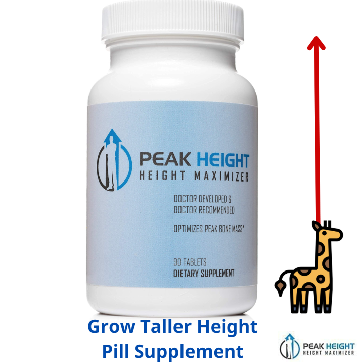 Grow Taller Height Pill Supplement Peak Height 6 Month Supply