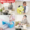 โต๊ะการบ้านเด็กเล็ก ขนาดใหญ่ โต๊ะเขียนหนังสือ โต๊ะญี่ปุ่น โต๊ะอเนกประสงค์ใช้งานได้หลากหลาย พร้อมช่องเก็บของ ลาย กขค/การ์ตูน/ABC. 