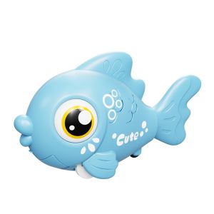 SUN ME with Sound and Light Electric Simulation Fish Toy Swinging Action Electric Powered Electric Swinging Fish Birthday Surprise Cartoon Design Electric Fish Toy Bathroom Play