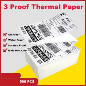 A6 "4X6 100*150 500pcs Waybill Sticker Paper Waterproof Thermal Paper Roll Labels Self-Adhesive Waybill Stickers Three-Proof High-Quality 10*15cm (issued on the day)