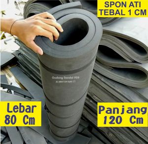 SPON ATI / BUSA ATI / SPON EVA TEBAL 1 CM WARNA HITAM LEBAR 80 CM X PANJANG 120 CM