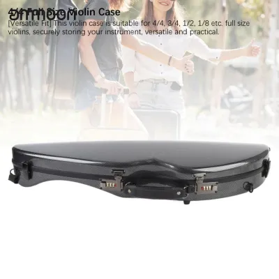 Ammoon Violin trường hợp phổ Trọng lượng nhẹ được xây dựng trong ẩm kế 4/4 Kích thước đầy đủ Violin trường hợp để thực hiện