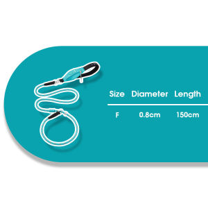 HamshMoc Dog Leash with Poop Bag Holder Double Safety Buckles Anti-Pull Swivel Ring Nylon Rope for All Breeds