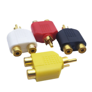 Mono Auditory Splitter Cable Adapter 1 Male to 2 Female Enhances Auditory Video Experience