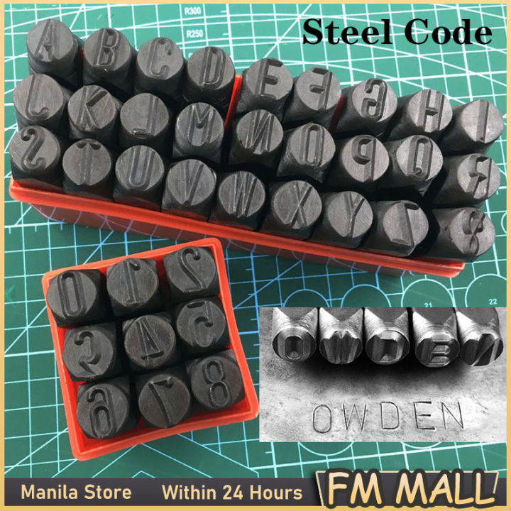 27pcs Alphabet Letter Number Steel Die Metal Stamping Kit