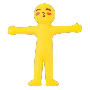 JJT Stretchy Yellow Man Stress Relief Toy - Fun Squishy Antistress Figure for Emotional Release and Mind Relaxation