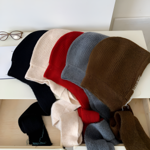 Headband Dark Gray Scarf Beige Cold Protection and Wind Protection Adjustable Commute to Work Fishing