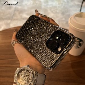 Luxury Glitter Diamond Gradient Case for iPhone 15 14 13 Pro Max 11 12 X Xr Xs 7 8 Plus Bling Rhinestone Shiny Shockproof Cover