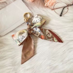 Gantungan Tas Pita Cantik Motif Kupu-Kupu Pita / Gantungan Tas Aesthetic / Gantungan Tas Lucu