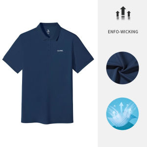 Cameljeans เสื้อโปโลผู้ชายแขนสั้นเสื้อเชิ้ตมีปกกีฬาแขนสั้นแห้งเร็วระบายอากาศฤดูร้อน