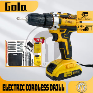DeWALT 48V Cordless Drill Electric Hammer Impact 2 Battery With impact function With Case Screwdriver Accessories