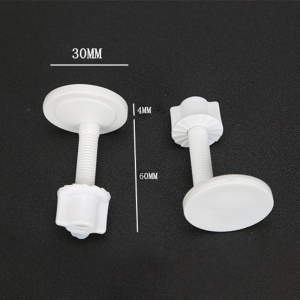 2Pcs 30mm/39mm Toilet Seat Hinge Bolts Universal Plastic Toilet Lid Fixing Screw Toilet Cover Screw Fittings