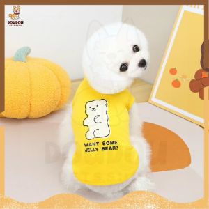 Pet T-Shirt Dog Cat Clothes Jelly Bear Vest